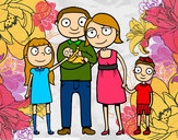 Dibujo Familia unida pintado por Laura-26