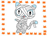 Dibujo Gato garabato momia pintado por superizaro