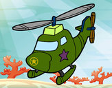 Dibujo Helicóptero con una estrella pintado por mateoel
