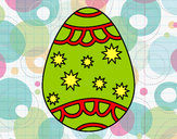 Dibujo Huevo con estrellas pintado por mateoel