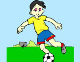 Dibujo Jugar a fútbol pintado por JuAnDa8