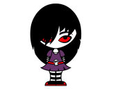 Dibujo Look Emo pintado por diablitha