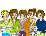 Dibujo Los chicos de One Direction pintado por danyx 