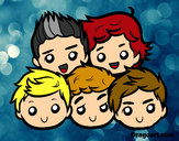 Dibujo One Direction 2 pintado por Laura-26