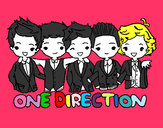 Dibujo One direction pintado por fernandalu