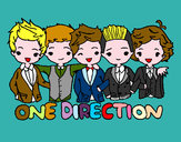 Dibujo One direction pintado por katsutma