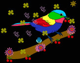 Dibujo Pájarito 1 pintado por waffol