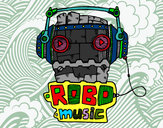Dibujo Robot music pintado por JuAnDa8