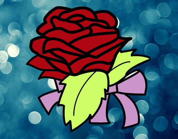 Dibujo Rosa, flor pintado por noabuisan