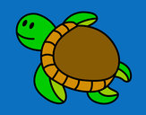 Dibujo Tortuga nadando pintado por sandra03