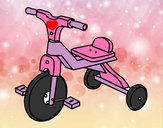 Dibujo Triciclo infantil pintado por laurame