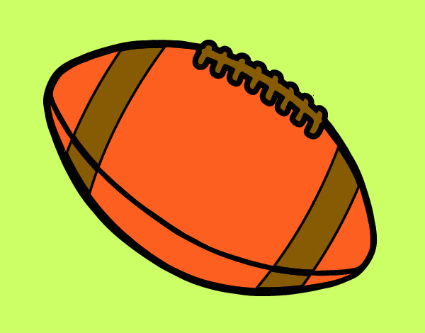 Dibujo Balón de fútbol americano pintado por macheli