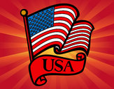Dibujo Bandera de los Estados Unidos pintado por fe-nan-da