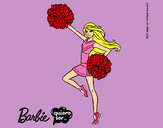 Dibujo Barbie animadora pintado por azcano