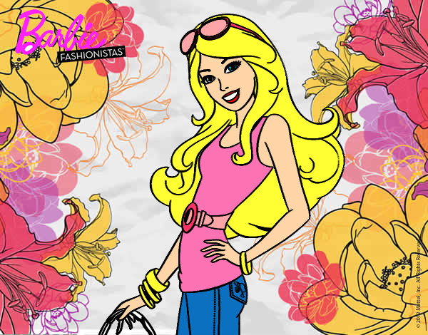 Dibujo Barbie casual pintado por Lucia04