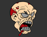 Dibujo Cabeza de zombi pintado por gerrydu