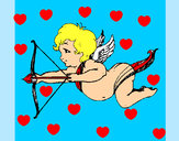 Dibujo Cupido volando pintado por britchit