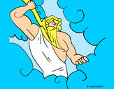 Dibujo Dios Zeus pintado por Gomitas