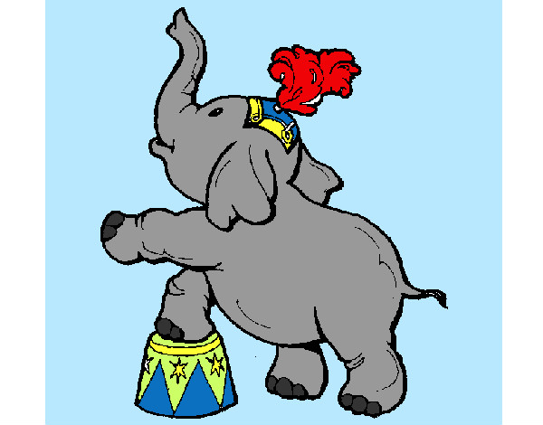Dibujo Elefante pintado por Mariamoren