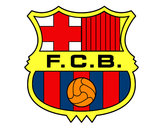 Dibujo Escudo del F.C. Barcelona pintado por brayan24