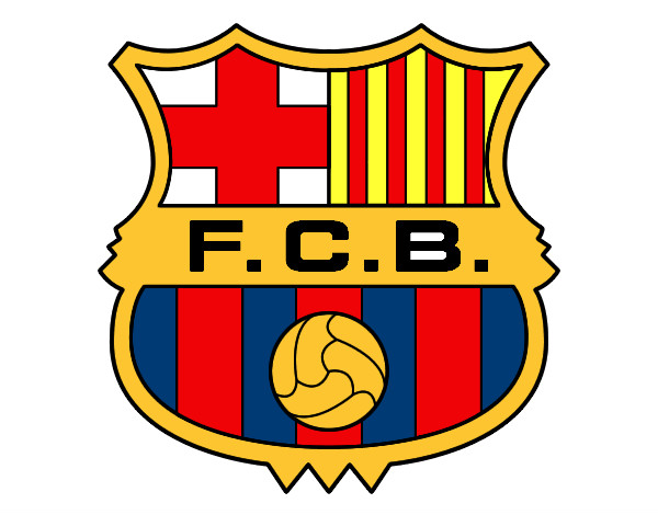 Dibujo Escudo del F.C. Barcelona pintado por lalilamoti
