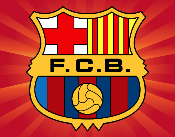 Dibujo Escudo del F.C. Barcelona pintado por Lucia04