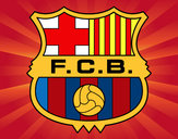 Dibujo Escudo del F.C. Barcelona pintado por Lucia04