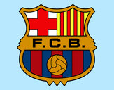 Dibujo Escudo del F.C. Barcelona pintado por Xas-k