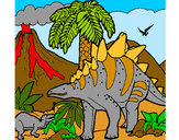Dibujo Familia de Tuojiangosaurios pintado por Feer12