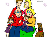 Dibujo Familia pintado por eilee