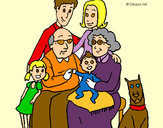 Dibujo Familia pintado por wotiiinti
