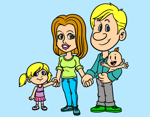Dibujo Familia feliz pintado por hapiest