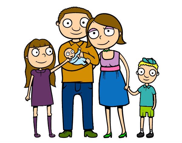 Dibujo de Familia unida pintado por Lapi123 en  el día 13-06-13  a las 00:33:23. Imprime, pinta o colorea tus propios dibujos!