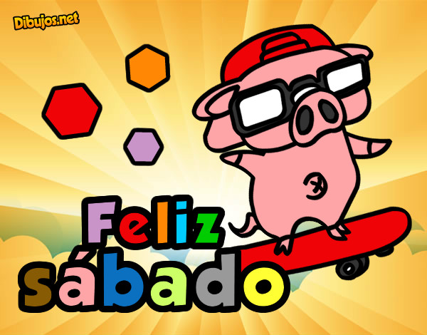 EL cerdito te desea un feliz sábado 