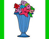 Dibujo Jarrón de flores 2a pintado por cascallare