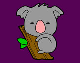 Dibujo Koala bebé pintado por pulpita13