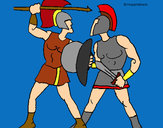 Dibujo Lucha de gladiadores pintado por DJgoku