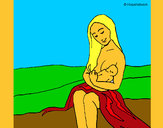 Dibujo Madre con su bebe pintado por DdnetHa 