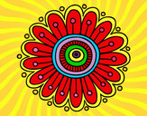 Dibujo Mandala margarita pintado por eilee
