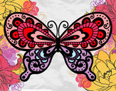 Dibujo Mariposa bonita pintado por escailert