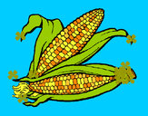 Dibujo Mazorca de maíz pintado por Tecna