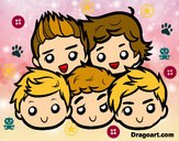 Dibujo One Direction 2 pintado por isita24