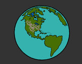 Dibujo Planeta Tierra 1 pintado por Carliss