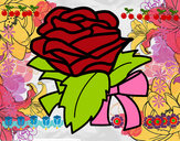 Dibujo Rosa, flor pintado por emiliano23