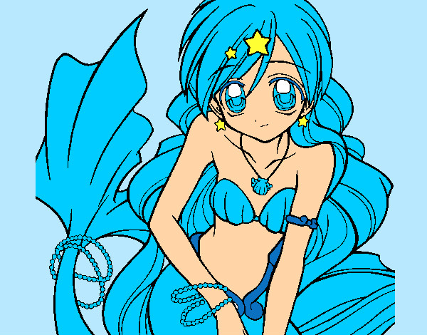 Dibujo Sirena 3 pintado por Lucia04