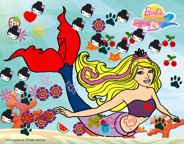 Dibujo Sirena contenta pintado por CAMILITAM