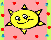 Dibujo Sol sonriente pintado por gdhfjfjkh