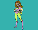 Dibujo Superheroina pintado por maria01