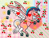 Dibujo Unicornio joven pintado por ainhoamest