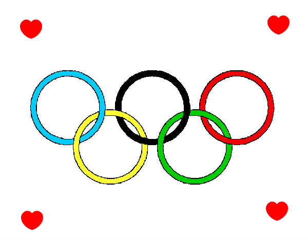 Dibujo Anillas de los juegos olimpícos pintado por Martii201